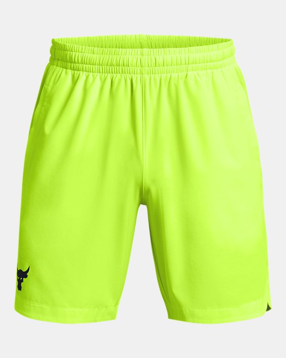 Men's Project Rock Woven Shorts in Green image number 6